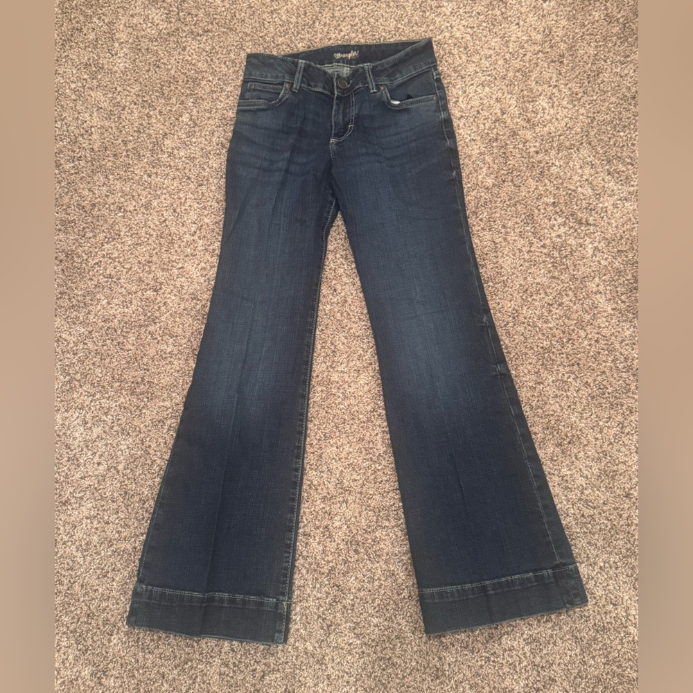 Wrangler Women's Deep Indigo Boot Cut Trouser Jeans